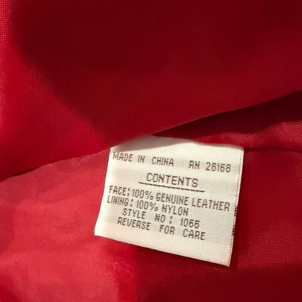 Vintage RZR 100% Suede Leather Jacket Womens L Burgundy 90s Blazer Coat - Picture 4 of 8